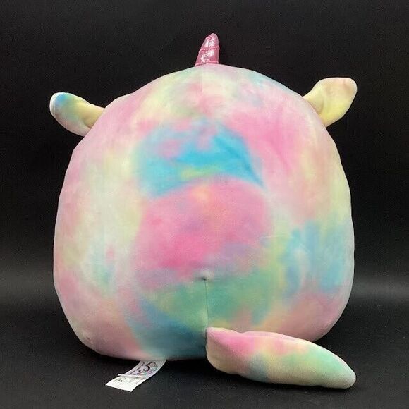 Kellytoy-Squishmallow-Esmeralda- Tie-Dye Valentine's Day Love Unicorn- 14" Plush - Picture 3 of 10